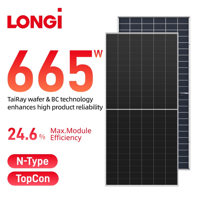 LONGi Hi-MO X10 Bifacial 640–670W LR7-72HVD