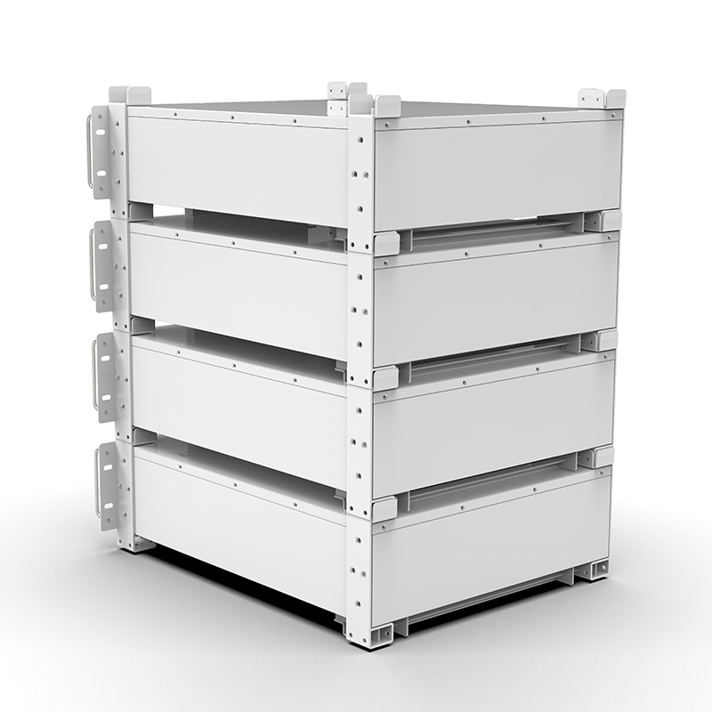 Batería de bastidor LiFePO4 WERAN WRL-48100RW de 51,2 V y 100 Ah (5,12 kWh) – 8000 ciclos, CAN/RS485, apilable para el hogar ESS