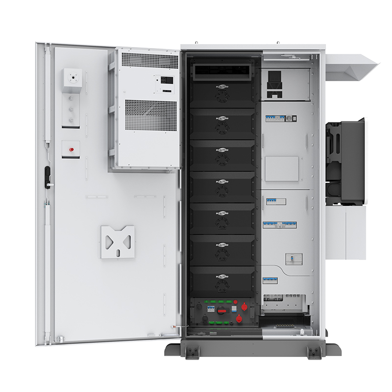 Gabinete de almacenamiento de energía C&I todo en uno WERAN PTH 25-50kW 64,3-112,5kWh - Sistema de almacenamiento solar integrado con inversor híbrido
