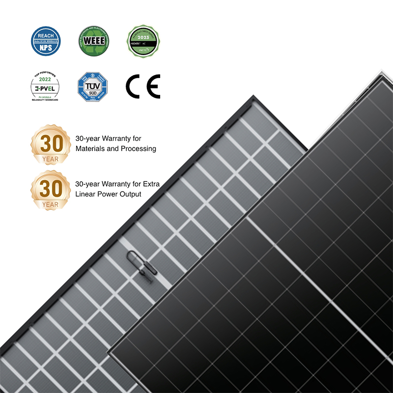 WERAN EcoLife 480-490W Panel solar BC de doble vidrio LR7-54HJD Módulo fotovoltaico residencial de alta gama